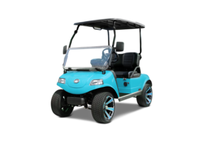 **Alt Image Description for Classic 2 Plus Evolution Golf Cart**: "Classic 2 Plus Evolution Golf Cart parked on a lush green golf course, showcasing its sleek design and comfortable seating for two passengers. The electric cart features a spacious cargo area for golf clubs and gear, emphasizing its practicality and eco-friendly transportation capabilities."